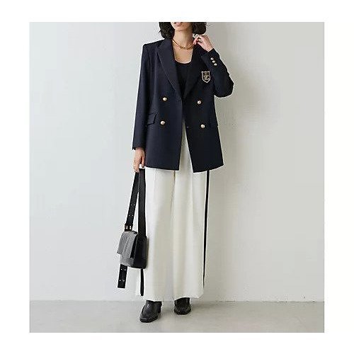 【ウィムガゼット/Whim Gazette】のウールワイドラインパンツ 人気、トレンドファッション・服の通販 founy(ファニー) 　ファッション　Fashion　レディースファッション　WOMEN　パンツ　Pants　2023年　2023　2023-2024秋冬・A/W　Aw/Autumn/Winter//Fw/Fall-Winter/2023-2024　ウォーム　Worm　クラシカル　Classical　ジャケット　Jacket　センター　Center　モノトーン　Monotone　ワイド　Wide　other-3|ID: prp329100004463675 ipo3291000000031248300