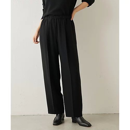 【ウィムガゼット/Whim Gazette】のダブルクロスEASY パンツ インテリア・キッズ・メンズ・レディースファッション・服の通販 founy(ファニー) 　ファッション　Fashion　レディースファッション　Fashion for Women　パンツ　Pants & Trousers　シンプル　Simple, Minimal　ストレッチ　Stretch, Stretchy Fabric　セットアップ　Set-Up, Coordinated Outfit　センター　Center, Center Line　とろみ　Fluid, Flowy Fabric　ダブル　Double, Double-Breasted　ドレープ　Drape, Draping Fabric　ドローコード　Drawcord, Drawstring Cord　ベビー　Baby, Babywear　ベーシック　Basic, Essential　おすすめ　Recommended / Our Picks　2023年　2023　2023-2024秋冬・A/W　Autumn/Winter 2023–24 AW23–24　エレガント 上品　Elegant　ブラック|ID: prp329100004463680 ipo3291000000031233862