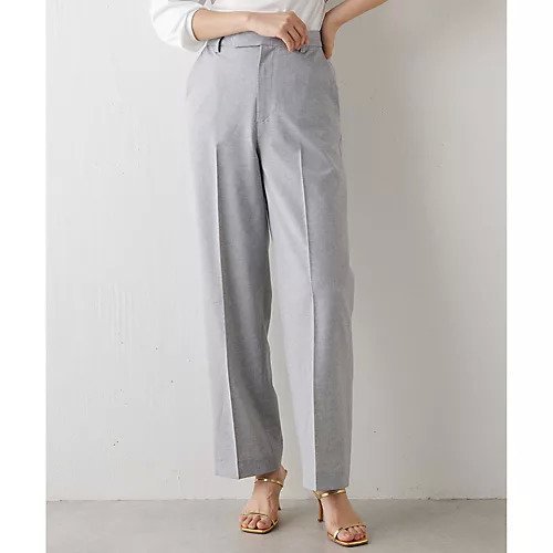 【ウィムガゼット/Whim Gazette】のストレッチパンツ インテリア・キッズ・メンズ・レディースファッション・服の通販 founy(ファニー) 　ファッション　Fashion　レディースファッション　Fashion for Women　パンツ　Pants & Trousers　ストレッチ　Stretch, Stretchy Fabric　ストレート　Straight, Straight Cut　セットアップ　Set-Up, Coordinated Outfit　センター　Center, Center Line　トレンド　Trend, Trending Now　ドレープ　Drape, Draping Fabric　人気　Popular, Best Seller　ベーシック　Basic, Essential　メランジ　Melange, Mixed Yarn　おすすめ　Recommended / Our Picks　2023春夏・S/S　Spring/Summer 2023 SS23　2023年　2023　エレガント 上品　Elegant　ライトグレー|ID: prp329100004463684 ipo3291000000031233876