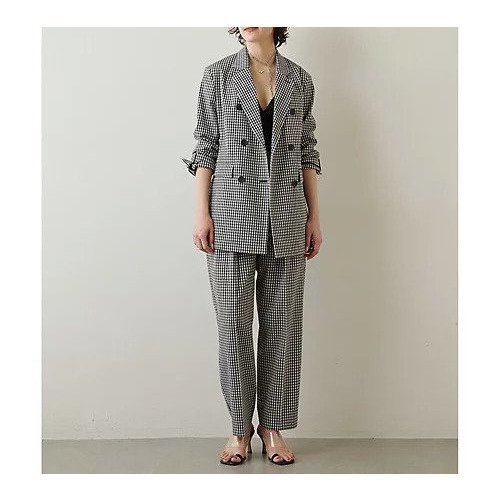 【ウィムガゼット/Whim Gazette】のギンガムチェックパンツ 人気、トレンドファッション・服の通販 founy(ファニー) 　ファッション　Fashion　レディースファッション　Fashion for Women　パンツ　Pants & Trousers　2023年　2023　2023春夏・S/S　Spring/Summer 2023 SS23　おすすめ　Recommended / Our Picks　ギンガム　Gingham, Gingham Fabric　クラシカル　Classical, Vintage-Inspired　セットアップ　Set-Up, Coordinated Outfit　チェック　Check, Plaid, Tartan　パイピング　Piping, Trim Design　モノトーン　Monotone, Black and White　リラックス　Relax, Relaxed Fit　定番　Standard, Basic Item　雑誌　Magazine, Fashion Magazine　other-3|ID: prp329100004463690 ipo3291000000031248330