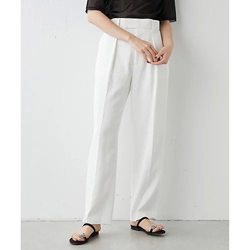 【ウィムガゼット/Whim Gazette】のチノタックパンツ インテリア・キッズ・メンズ・レディースファッション・服の通販 founy(ファニー) 　ファッション　Fashion　レディースファッション　Fashion for Women　パンツ　Pants & Trousers　クロップド　Cropped, Short Length　シューズ　Shoes, Footwear　セットアップ　Set-Up, Coordinated Outfit　ツイル　Twist, Twisted Detail　バランス　Balance, Style Balance　フラット　Flat, Flat Shoes　マニッシュ　Mannish, Boyish　おすすめ　Recommended / Our Picks　2023春夏・S/S　Spring/Summer 2023 SS23　2023年　2023　オフホワイト|ID: prp329100004463698 ipo3291000000031233916