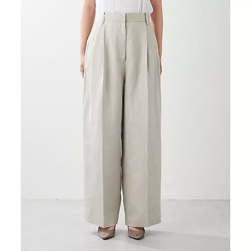 【ウィムガゼット/Whim Gazette】のリネンワイドパンツ 人気、トレンドファッション・服の通販 founy(ファニー) 　ファッション　Fashion　レディースファッション　WOMEN　パンツ　Pants　スタイリッシュ　Stylish　セットアップ　Set Up　定番　Standard　マニッシュ　Mannish　リネン　Linen　リラックス　Relax　ワイド　Wide　おすすめ　Recommend　2023春夏・S/S　Ss,Spring/Summer,2023　2023年　2023　エレガント 上品　Elegant　other-2|ID: prp329100004463703 ipo3291000000031248355