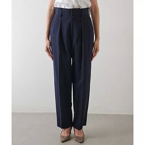 【ウィムガゼット/Whim Gazette】のピンストライプパンツ 人気、トレンドファッション・服の通販 founy(ファニー) 　ファッション　Fashion　レディースファッション　Fashion for Women　パンツ　Pants & Trousers　2022年　2022　2022-2023秋冬・A/W　Autumn/Winter 2022–23 AW22–23　おすすめ　Recommended / Our Picks　カットソー　Cut and Sewn Top　クラシカル　Classical, Vintage-Inspired　クラシック　Classic, Timeless Style　シルク　Silk, 100% Silk　ストライプ　Stripe, Striped Pattern　セットアップ　Set-Up, Coordinated Outfit　ネップ　Nepp, Slub Yarn　other-3|ID: prp329100004463707 ipo3291000000031248364