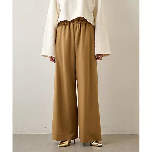 【ウィムガゼット/Whim Gazette】のウールスムースパンツ インテリア・キッズ・メンズ・レディースファッション・服の通販 founy(ファニー) 　ファッション　Fashion　レディースファッション　Fashion for Women　パンツ　Pants & Trousers　2022年　2022　2022-2023秋冬・A/W　Autumn/Winter 2022–23 AW22–23　おすすめ　Recommended / Our Picks　ウォーム　Warm Fabric　コンパクト　Compact, Small Size　シャーリング　Shirring, Ruched　セットアップ　Set-Up, Coordinated Outfit　ワイド　Wide, Wide Fit　今季　This Season, Current Season　A/W・秋冬　Autumn/Winter　キャメル|ID: prp329100004463711 ipo3291000000031233951