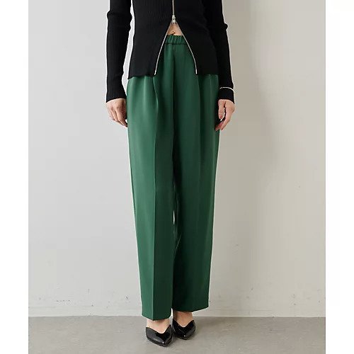 【ウィムガゼット/Whim Gazette】のダブルクロスストレッチパンツ インテリア・キッズ・メンズ・レディースファッション・服の通販 founy(ファニー) 　ファッション　Fashion　レディースファッション　Fashion for Women　パンツ　Pants & Trousers　ストレッチ　Stretch, Stretchy Fabric　スニーカー　Sneakers, Trainers　センター　Center, Center Line　ダブル　Double, Double-Breasted　ドレープ　Drape, Draping Fabric　ドローコード　Drawcord, Drawstring Cord　パープル　Purple, Violet　リラックス　Relax, Relaxed Fit　2022年　2022　2022-2023秋冬・A/W　Autumn/Winter 2022–23 AW22–23　おすすめ　Recommended / Our Picks　エレガント 上品　Elegant　グリーン|ID: prp329100004463716 ipo3291000000031233973