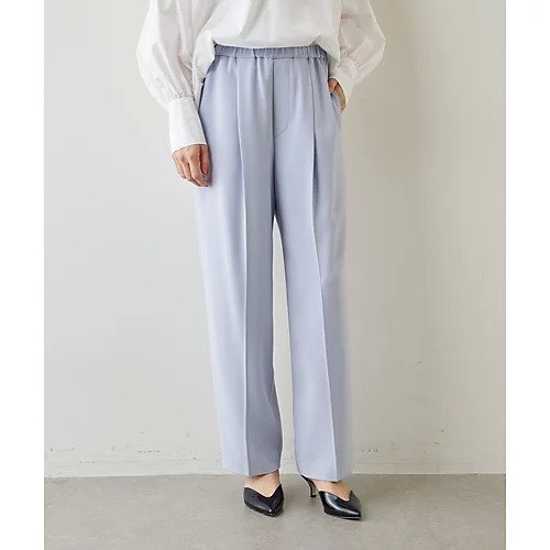 【ウィムガゼット/Whim Gazette】のダブルクロスストレッチパンツ インテリア・キッズ・メンズ・レディースファッション・服の通販 founy(ファニー) 　ファッション　Fashion　レディースファッション　Fashion for Women　パンツ　Pants & Trousers　ストレッチ　Stretch, Stretchy Fabric　スニーカー　Sneakers, Trainers　センター　Center, Center Line　ダブル　Double, Double-Breasted　ドレープ　Drape, Draping Fabric　ドローコード　Drawcord, Drawstring Cord　パープル　Purple, Violet　リラックス　Relax, Relaxed Fit　2022年　2022　2022-2023秋冬・A/W　Autumn/Winter 2022–23 AW22–23　おすすめ　Recommended / Our Picks　エレガント 上品　Elegant　スカイブルー|ID: prp329100004463716 ipo3291000000031233974