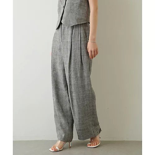 【ウィムガゼット/Whim Gazette】のリネングレンチェックパンツ インテリア・キッズ・メンズ・レディースファッション・服の通販 founy(ファニー) https://founy.com/ ファッション Fashion レディースファッション Fashion for Women パンツ Pants & Trousers クラシカル Classical, Vintage-Inspired ジャケット Jacket, Outerwear セットアップ Set-Up, Coordinated Outfit センター Center, Center Line 雑誌 Magazine, Fashion Magazine チェック Check, Plaid, Tartan マニッシュ Mannish, Boyish リネン Linen, Linen Fabric ワイド Wide, Wide Fit おすすめ Recommended / Our Picks 日本製 Made In Japan 2023春夏・S/S Spring/Summer 2023 SS23 2023年 2023 |ID: prp329100004463727 ipo3291000000031234002