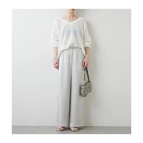 【ウィムガゼット/Whim Gazette】のサテンドロストパンツ 人気、トレンドファッション・服の通販 founy(ファニー) 　ファッション　Fashion　レディースファッション　Fashion for Women　パンツ　Pants & Trousers　2022年　2022　2022 春夏 S/S　Spring/Summer 2022 SS22　サテン　Satin, Glossy Fabric　シンプル　Simple, Minimal　ワイド　Wide, Wide Fit　エレガント 上品　Elegant　夏　Summer　春　Spring　S/S・春夏　SS, Spring/Summer, Warm Season　other-2|ID: prp329100004463735 ipo3291000000031248419