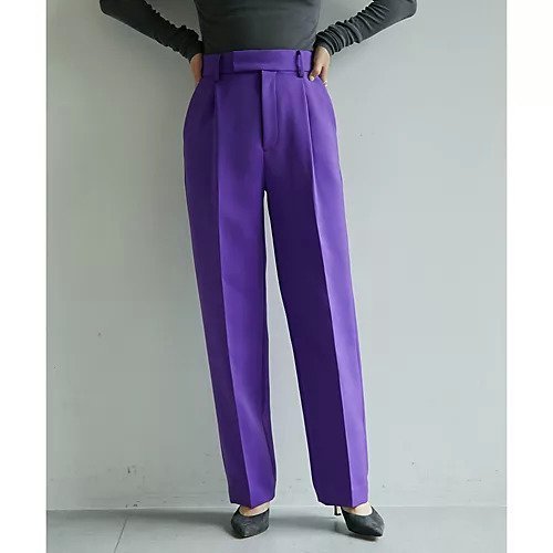 【ウィムガゼット/Whim Gazette】の【長谷川京子さんコラボ】トリプルクロスパンツ インテリア・キッズ・メンズ・レディースファッション・服の通販 founy(ファニー) 　ファッション　Fashion　レディースファッション　WOMEN　パンツ　Pants　エレガント 上品　Elegant　コラボ　Collaboration　シンプル　Simple　ストレッチ　Stretch　スラックス　Slacks　トリプル　Triple　パープル　Purple　2022年　2022　2022-2023秋冬・A/W　Aw/Autumn/Winter//Fw/Fall-Winter/2022-2023　おすすめ　Recommend　パープル|ID: prp329100004463746 ipo3291000000031234056