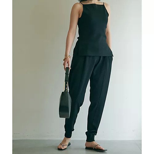 【ウィムガゼット/Whim Gazette】の【HAKUJI】イージーパンツ 人気、トレンドファッション・服の通販 founy(ファニー) 　ファッション　Fashion　レディースファッション　Fashion for Women　パンツ　Pants & Trousers　春　Spring　カットソー　Cut and Sewn Top　シンプル　Simple, Minimal　ジャケット　Jacket, Outerwear　スタンダード　Standard, Basic　センター　Center, Center Line　ブルゾン　Blouson, Bomber Jacket　ベーシック　Basic, Essential　ミラノリブ　Milano Rib, Milano Stitch　2022年　2022　S/S・春夏　SS, Spring/Summer, Warm Season　2022 春夏 S/S　Spring/Summer 2022 SS22　夏　Summer　エレガント 上品　Elegant　other-3|ID: prp329100004463766 ipo3291000000031248482