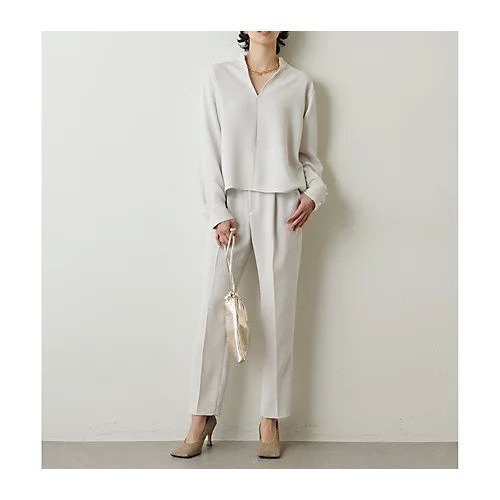 【ウィムガゼット/Whim Gazette】のダブルクロスパンツ 人気、トレンドファッション・服の通販 founy(ファニー) 　ファッション　Fashion　レディースファッション　Fashion for Women　パンツ　Pants & Trousers　2022年　2022　2022 春夏 S/S　Spring/Summer 2022 SS22　おすすめ　Recommended / Our Picks　とろみ　Fluid, Flowy Fabric　セットアップ　Set-Up, Coordinated Outfit　センター　Center, Center Line　ドレープ　Drape, Draping Fabric　ベーシック　Basic, Essential　ルーズ　Loose, Oversized　エレガント 上品　Elegant　other-2|ID: prp329100004463771 ipo3291000000031248491