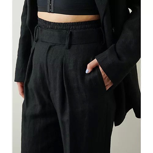 【ウィムガゼット/Whim Gazette】のリネンレイヤードパンツ 人気、トレンドファッション・服の通販 founy(ファニー) 　ファッション　Fashion　レディースファッション　WOMEN　パンツ　Pants　2022年　2022　2022 春夏 S/S　Ss,Spring/Summer,2022　インナー　Inner　クール　Cool　ショート　Short　センター　Center　タンブラー　Tumbler　ベーシック　Basic　リネン　Linen　other-3|ID: prp329100004463783 ipo3291000000031248516