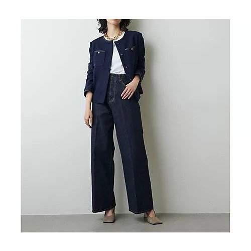 【ウィムガゼット/Whim Gazette】のDENIMワイドパンツ 人気、トレンドファッション・服の通販 founy(ファニー) 　ファッション　Fashion　レディースファッション　Fashion for Women　パンツ　Pants & Trousers　インディゴ　Indigo Denim　シンプル　Simple, Minimal　センター　Center, Center Line　デニム　Denim, Jeans Material　バランス　Balance, Style Balance　フェミニン　Feminine, Girly　ポケット　Pocket, Pocket Detail　ヨーク　Yoke, Yoke Design　ワイド　Wide, Wide Fit　other-2|ID: prp329100004463796 ipo3291000000031248541