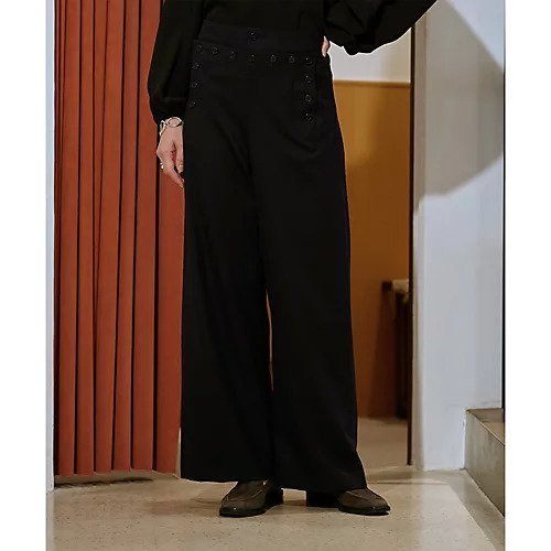 【ウィムガゼット/Whim Gazette】のマリンパンツ インテリア・キッズ・メンズ・レディースファッション・服の通販 founy(ファニー) https://founy.com/ ファッション Fashion レディースファッション Fashion for Women パンツ Pants & Trousers カットソー Cut and Sewn Top クラシカル Classical, Vintage-Inspired フレンチ French, French Style フロント Front, Front Design モチーフ Motif, Design Theme レース Lace, Lace Fabric ワイド Wide, Wide Fit A/W・秋冬 Autumn/Winter |ID: prp329100004463801 ipo3291000000031234208