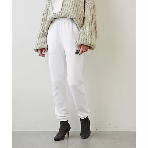 【ウィムガゼット/Whim Gazette】の《WEB限定》ROGOスェットパンツ インテリア・キッズ・メンズ・レディースファッション・服の通販 founy(ファニー) 　ファッション　Fashion　レディースファッション　Fashion for Women　パンツ　Pants & Trousers　おすすめ　Recommended / Our Picks　ジャケット　Jacket, Outerwear　スタイリッシュ　Stylish, Fashionable　モノトーン　Monotone, Black and White　ホワイト|ID: prp329100004463805 ipo3291000000031234220