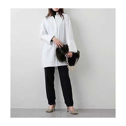 【ウィムガゼット/Whim Gazette】のダブルサテンセンタープレスパンツ 人気、トレンドファッション・服の通販 founy(ファニー) 　ファッション　Fashion　レディースファッション　Fashion for Women　パンツ　Pants & Trousers　ウォーム　Warm Fabric　スタンダード　Standard, Basic　ストレート　Straight, Straight Cut　センター　Center, Center Line　フィット　Fit, Slim Fit　フラップ　Flap, Flap Pocket　フロント　Front, Front Design　ベーシック　Basic, Essential　ポケット　Pocket, Pocket Detail　エレガント 上品　Elegant　other-2|ID: prp329100004463816 ipo3291000000031248581