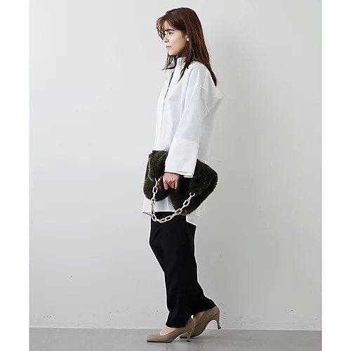 【ウィムガゼット/Whim Gazette】のダブルサテンセンタープレスパンツ 人気、トレンドファッション・服の通販 founy(ファニー) 　ファッション　Fashion　レディースファッション　Fashion for Women　パンツ　Pants & Trousers　ウォーム　Warm Fabric　スタンダード　Standard, Basic　ストレート　Straight, Straight Cut　センター　Center, Center Line　フィット　Fit, Slim Fit　フラップ　Flap, Flap Pocket　フロント　Front, Front Design　ベーシック　Basic, Essential　ポケット　Pocket, Pocket Detail　エレガント 上品　Elegant　other-3|ID: prp329100004463816 ipo3291000000031248582