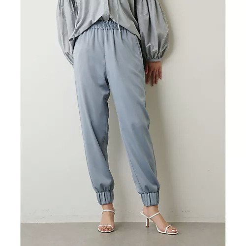 【ウィムガゼット/Whim Gazette】のJOGパンツ インテリア・キッズ・メンズ・レディースファッション・服の通販 founy(ファニー) https://founy.com/ ファッション Fashion レディースファッション Fashion for Women パンツ Pants & Trousers サテン Satin, Glossy Fabric シャーリング Shirring, Ruched シューズ Shoes, Footwear ストレッチ Stretch, Stretchy Fabric フェミニン Feminine, Girly エレガント 上品 Elegant |ID: prp329100004463819 ipo3291000000031234257