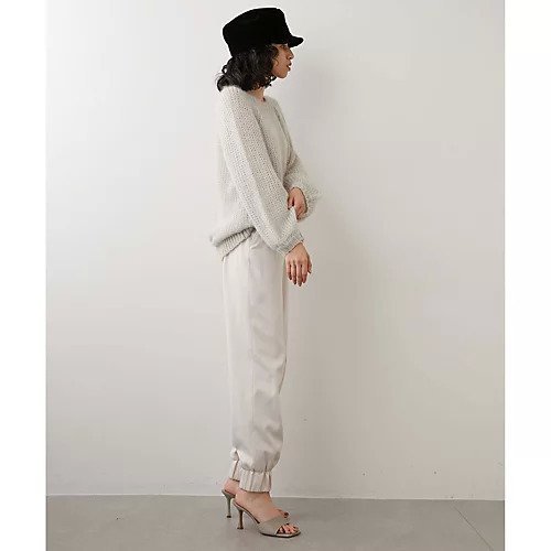 【ウィムガゼット/Whim Gazette】のJOGパンツ 人気、トレンドファッション・服の通販 founy(ファニー) 　ファッション　Fashion　レディースファッション　Fashion for Women　パンツ　Pants & Trousers　サテン　Satin, Glossy Fabric　シャーリング　Shirring, Ruched　シューズ　Shoes, Footwear　ストレッチ　Stretch, Stretchy Fabric　フェミニン　Feminine, Girly　エレガント 上品　Elegant　other-3|ID: prp329100004463819 ipo3291000000031248588