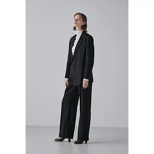 【アドーア/ADORE】の麻ツイルパンツ インテリア・キッズ・メンズ・レディースファッション・服の通販 founy(ファニー) 　ファッション　Fashion　レディースファッション　WOMEN　パンツ　Pants　おすすめ　Recommend　シンプル　Simple　ジャケット　Jacket　スタンダード　Standard　ストレート　Straight　セットアップ　Set Up　ツイル　Twill　ドレープ　Drape　フィット　Fit　夏　Summer　春　Spring　S/S・春夏　Ss・Spring/Summer　ブラック|ID: prp329100004463854 ipo3291000000031234346