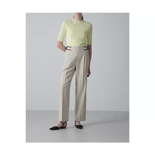 【アドーア/ADORE】のクリアオックスパンツ インテリア・キッズ・メンズ・レディースファッション・服の通販 founy(ファニー) 　ファッション　Fashion　レディースファッション　WOMEN　パンツ　Pants　4月号　April Issue　オックス　Ox　スタンダード　Standard　ミックス　Mix　夏　Summer　雑誌　Magazine　ベージュxブラック|ID: prp329100004463855 ipo3291000000031234349