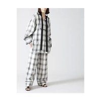 【アドーア/ADORE】のジャガードチェックパンツ 人気、トレンドファッション・服の通販 founy(ファニー) ファッション Fashion レディースファッション Fashion for Women パンツ Pants & Trousers チェック Check, Plaid, Tartan ビッグ Big, Oversized |ID:prp329100004463865