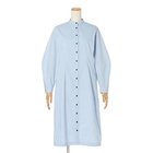 【ウィムガゼット/Whim Gazette】のシャツワンピース 人気、トレンドファッション・服の通販 founy(ファニー) ファッション Fashion レディースファッション Fashion for Women ワンピース Dresses シャツワンピース / 1枚で着映えコーデ Shirt Dresses スタンド Stand Collar, Upright Stand ストレッチ Stretch, Stretchy Fabric タイプライター Typewriter Fabric, Crisp Cotton フォルム Silhouette, Form モダン Modern, Contemporary エレガント 上品 Elegant 洗える Machine Washable thumbnail サックス|ID: prp329100004463908 ipo3291000000036024814