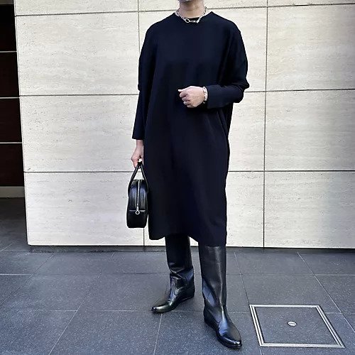 【ミズイロ インド/mizuiro ind】のコクーンワイドワンピース 人気、トレンドファッション・服の通販 founy(ファニー) 　ファッション　Fashion　レディースファッション　WOMEN　ワンピース　Dress　なめらか　Smooth　ダブル　Double　フォーマル　Formal　レギンス　Leggings　ロング　Long　ワイド　Wide　エレガント 上品　Elegant　洗える　Washable　other-3|ID: prp329100004463945 ipo3291000000031248881