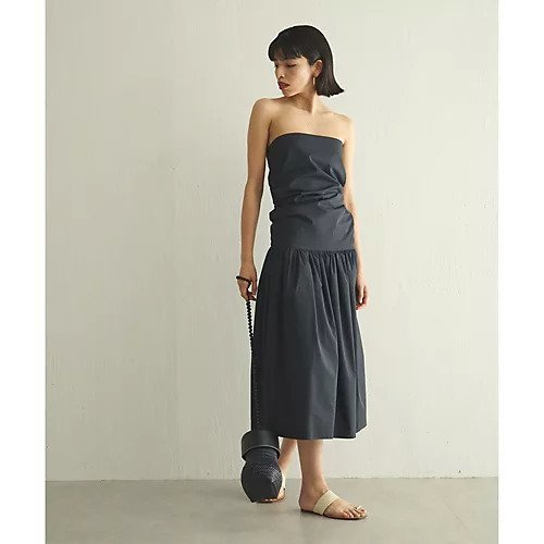 【ウィムガゼット/Whim Gazette】の2Wayベアワンピース インテリア・キッズ・メンズ・レディースファッション・服の通販 founy(ファニー) 　ファッション　Fashion　レディースファッション　Fashion for Women　ワンピース　Dresses　カットソー　Cut and Sewn Top　ギャザー　Gathered, Ruffled　タイプライター　Typewriter Fabric, Crisp Cotton　ダウン　Down, Puffer　リゾート　Resort, Vacation Style　おすすめ　Recommended / Our Picks　2023春夏・S/S　Spring/Summer 2023 SS23　2023年　2023　旅行　Travel　エレガント 上品　Elegant　ブラック|ID: prp329100004463978 ipo3291000000031234671