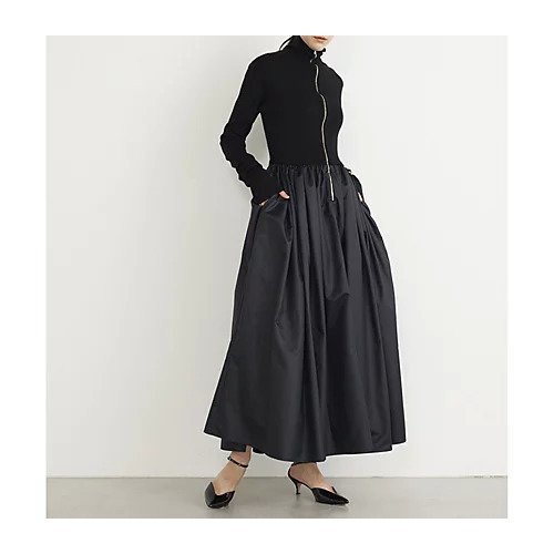【ウィムガゼット/Whim Gazette】の2wayドッキングワンピース インテリア・キッズ・メンズ・レディースファッション・服の通販 founy(ファニー) https://founy.com/ ファッション Fashion レディースファッション Fashion for Women ワンピース Dresses アクリル Acrylic Material ギャザー Gathered, Ruffled コーティング Coating, Coated Finish ジップアップ Zip-Up, Full Zip タフタ Taffeta, Structured Fabric ドッキング Docking, Mixed Material ロング Long, Long-Length 2023年 2023 2023-2024秋冬・A/W Autumn/Winter 2023–24 AW23–24 |ID: prp329100004464006 ipo3291000000031234748
