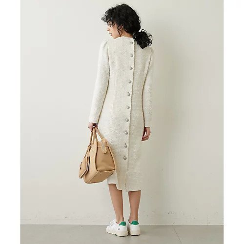 【ウィムガゼット/Whim Gazette】のツイードワンピース 人気、トレンドファッション・服の通販 founy(ファニー) 　ファッション　Fashion　レディースファッション　Fashion for Women　ワンピース　Dresses　2023年　2023　2023春夏・S/S　Spring/Summer 2023 SS23　イタリア　Italy　エレガント 上品　Elegant　クラシカル　Classical, Vintage-Inspired　シルバー　Silver, Metallic Silver　ツイード　Twill, Twill Weave　フォーマル　Formal, Dressy　メタル　Metal, Metal Parts　other-3|ID: prp329100004464056 ipo3291000000031249337