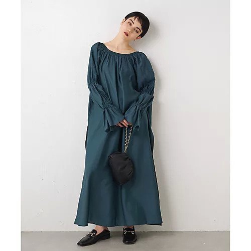 【ウィムガゼット/Whim Gazette】の【THE PAUSE】キャンディスリーブワンピース 人気、トレンドファッション・服の通販 founy(ファニー) 　ファッション　Fashion　レディースファッション　Fashion for Women　ワンピース　Dresses　ヴィンテージ　Vintage Style　グラデーション　Gradient, Ombre　シャーリング　Shirring, Ruched　スキッパー　Skipper, Open Collar　スリット　Slit, Slit Detail　フロント　Front, Front Design　リボン　Ribbon, Bow　ワーク　Workwear, Utility Style　2023春夏・S/S　Spring/Summer 2023 SS23　2023年　2023　 other-1|ID: prp329100004464067 ipo3291000000031234923