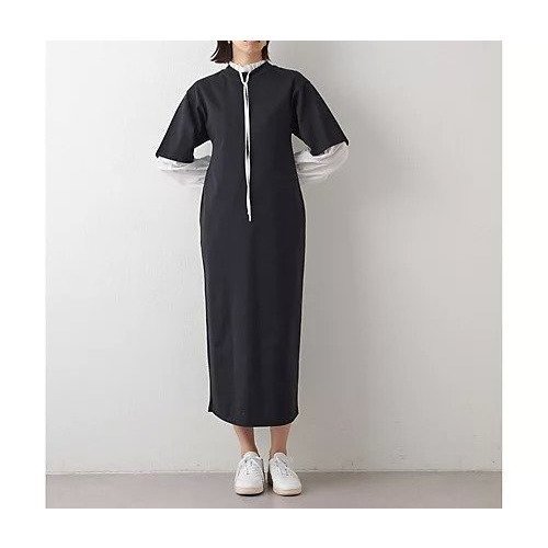 【ウィムガゼット/Whim Gazette】の【THE PAUSE】ビッグスリーブマキシワンピース 人気、トレンドファッション・服の通販 founy(ファニー) 　ファッション　Fashion　レディースファッション　WOMEN　ワンピース　Dress　マキシワンピース　Maxi Dress　ヴィンテージ　Vintage　カットソー　Cut And Sew　グラデーション　Gradation　シェイプ　Shape　シンプル　Simple　ストレッチ　Stretch　スマート　Smart　スリット　Slit　ベーシック　Basic　ロング　Long　ワーク　Work　おすすめ　Recommend　2023春夏・S/S　Ss,Spring/Summer,2023　2023年　2023　エレガント 上品　Elegant　 other-1|ID: prp329100004464069 ipo3291000000031234930