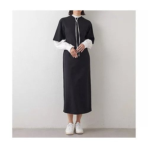 【ウィムガゼット/Whim Gazette】の【THE PAUSE】ビッグスリーブマキシワンピース 人気、トレンドファッション・服の通販 founy(ファニー) 　ファッション　Fashion　レディースファッション　WOMEN　ワンピース　Dress　マキシワンピース　Maxi Dress　ヴィンテージ　Vintage　カットソー　Cut And Sew　グラデーション　Gradation　シェイプ　Shape　シンプル　Simple　ストレッチ　Stretch　スマート　Smart　スリット　Slit　ベーシック　Basic　ロング　Long　ワーク　Work　おすすめ　Recommend　2023春夏・S/S　Ss,Spring/Summer,2023　2023年　2023　エレガント 上品　Elegant　other-2|ID: prp329100004464069 ipo3291000000031249394