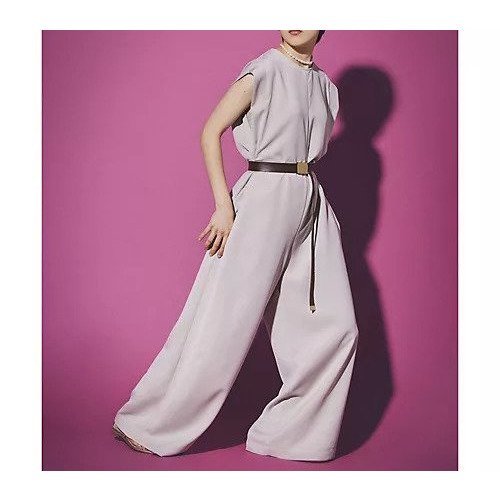 【ウィムガゼット/Whim Gazette】の【THE PAUSE】ベルテッドオールインワン インテリア・キッズ・メンズ・レディースファッション・服の通販 founy(ファニー) 　ファッション　Fashion　レディースファッション　Ladies' Fashion Online　ワンピース　Dress　オールインワン ワンピース　All In One Dress　インナー　Inner　ヴィンテージ　Vintage　カットソー　Cut And Sew　グラデーション　Gradation　シンプル　Simple　スタイリッシュ　Stylish　スリーブ　Sleeve　ダブル　Double　バランス　Balance　フレンチ　French　リラックス　Relax　楽ちん　Easy　ワーク　Work　おすすめ　Recommend　夏　Summer　2024年　2024　2024春夏・S/S　Ss,Spring/Summer,2024　ピンクベージュ|ID: prp329100004464089 ipo3291000000031234989