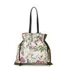 【トプカピ/TOPKAPI】の【TREASURE TOPKAPI】マイルドサテン スカーフ柄 巾着 トート バッグ カーキ|ID: prp329100004464102 ipo3291000000031235029