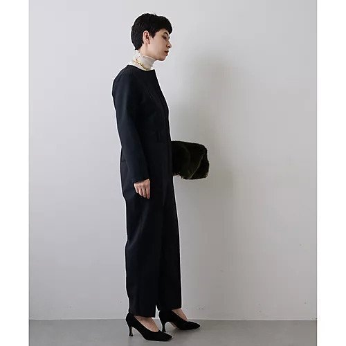 【ウィムガゼット/Whim Gazette】のTRクルーネックジャンプスーツ 人気、トレンドファッション・服の通販 founy(ファニー) 　ファッション　Fashion　レディースファッション　Fashion for Women　ワンピース　Dresses　インナー　Innerwear　ジャケット　Jacket, Outerwear　スタイリッシュ　Stylish, Fashionable　スーツ　Suit, Formalwear　センター　Center, Center Line　タートルネック　Turtleneck, High Neck　フロント　Front, Front Design　メンズ　Men's, Menswear　エレガント 上品　Elegant　other-3|ID: prp329100004464109 ipo3291000000031249566