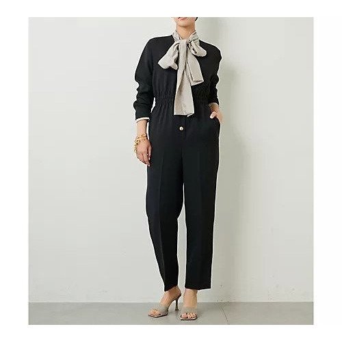 【ウィムガゼット/Whim Gazette】のウールサテンジャンプスーツ インテリア・キッズ・メンズ・レディースファッション・服の通販 founy(ファニー) 　ファッション　Fashion　レディースファッション　WOMEN　ワンピース　Dress　おすすめ　Recommend　ウォーム　Worm　クラシカル　Classical　スマート　Smart　スーツ　Suit　センター　Center　タートルネック　Turtleneck　フォーマル　Formal　エレガント 上品　Elegant　ブラック|ID: prp329100004464110 ipo3291000000031235046