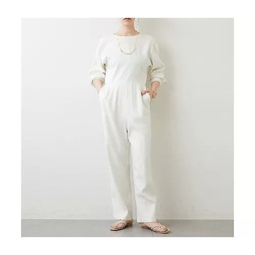 【ウィムガゼット/Whim Gazette】のリネンジャンプスーツ 人気、トレンドファッション・服の通販 founy(ファニー) 　ファッション　Fashion　レディースファッション　WOMEN　ワンピース　Dress　2022年　2022　2022 春夏 S/S　Ss,Spring/Summer,2022　シルク　Silk　シンプル　Simple　スーツ　Suit　ネップ　Nep Yarn　フロント　Front　リボン　Ribbon　吸水　Water Absorption　other-3|ID: prp329100004464114 ipo3291000000031249587