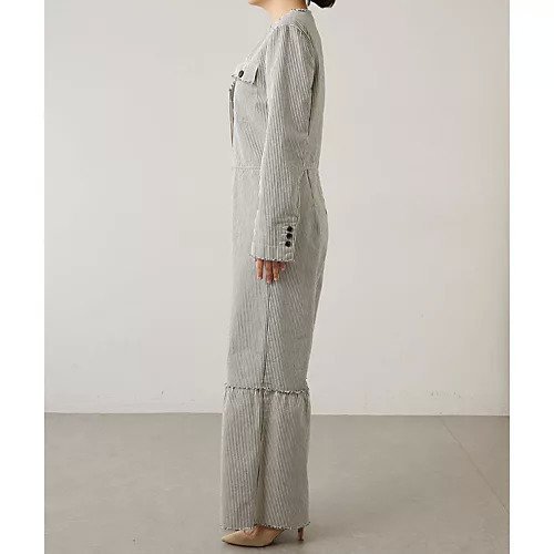 【ウィムガゼット/Whim Gazette】のヒッコリーオールインワン 人気、トレンドファッション・服の通販 founy(ファニー) 　ファッション　Fashion　レディースファッション　Ladies' Fashion Online　ワンピース　Dress　オールインワン ワンピース　All In One Dress　2023年　2023　2023春夏・S/S　Ss,Spring/Summer,2023　インディゴ　Indigo　ギャザー　Gather　スーツ　Suit　other-3|ID: prp329100004464118 ipo3291000000031249604