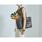 【トプカピ/TOPKAPI】のフロントステッチ レザーA4トートバッグ ブラック|ID: prp329100004464123 ipo3291000000031235086