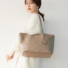 【トプカピ/TOPKAPI】のフロントステッチ レザーA4トートバッグ グレージュ|ID: prp329100004464123 ipo3291000000031235087