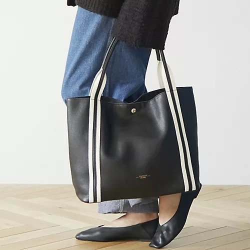 【トプカピ/TOPKAPI】のソフトシュリンク テープコンビ A4 トート バッグ 人気、トレンドファッション・服の通販 founy(ファニー) 　ファッション　Fashion　レディースファッション　WOMEN　バッグ　Bag　おすすめ　Recommend　コンビ　Combination　シンプル　Simple　スポーティ　Sporty　ポケット　Pocket　人気　Popularity　定番　Standard　ビジネス 仕事 通勤　Business　other-3|ID: prp329100004464126 ipo3291000000031249636
