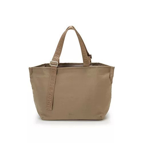 【トプカピ/TOPKAPI】の【Breath TOPKAPI】Freely フリーリー ナイロン ロゴテープ トートバッグ A4対応 インテリア・キッズ・メンズ・レディースファッション・服の通販 founy(ファニー) 　ファッション　Fashion　レディースファッション　WOMEN　バッグ　Bag　アシンメトリー　Asymmetry　フォルム　Form　ポケット　Pocket　ベージュ|ID: prp329100004464132 ipo3291000000031235122