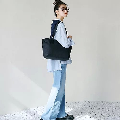 【トプカピ/TOPKAPI】の【Breath TOPKAPI】Freely フリーリー ナイロン ロゴテープ トートバッグ A4対応 人気、トレンドファッション・服の通販 founy(ファニー) 　ファッション　Fashion　レディースファッション　WOMEN　バッグ　Bag　アシンメトリー　Asymmetry　フォルム　Form　ポケット　Pocket　other-3|ID: prp329100004464132 ipo3291000000031509171
