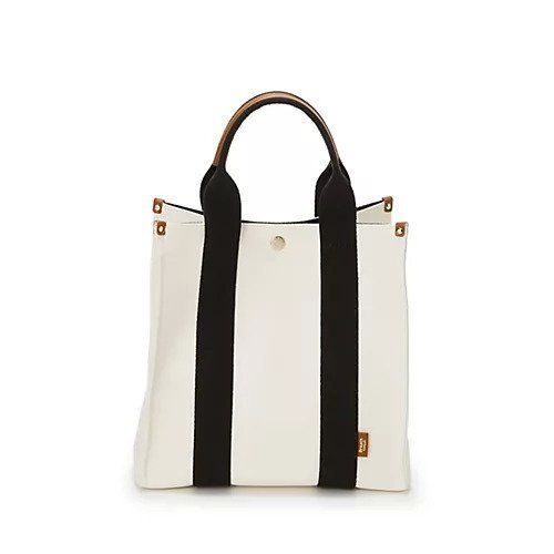 【トプカピ/TOPKAPI】の【Breath TOPKAPI】NEO CANVAS ネオキャンバス カラーハンドル ミニ トートバッグ インテリア・キッズ・メンズ・レディースファッション・服の通販 founy(ファニー) 　ファッション　Fashion　レディースファッション　WOMEN　バッグ　Bag　キャンバス　Canvas　クール　Cool　コンパクト　Compact　フォルム　Form　ボックス　Box　ポケット　Pocket　モダン　Modern　モノトーン　Monotone　ホワイト|ID: prp329100004464135 ipo3291000000031235132