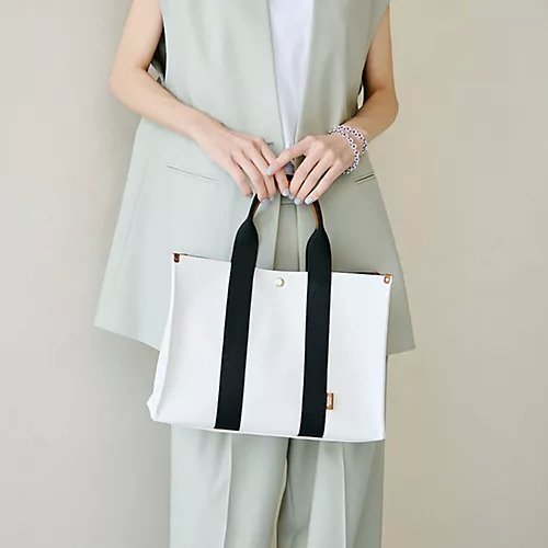 【トプカピ/TOPKAPI】の【Breath TOPKAPI】NEO CANVAS ネオキャンバス カラーハンドル トートバッグ 人気、トレンドファッション・服の通販 founy(ファニー) 　ファッション　Fashion　レディースファッション　WOMEN　バッグ　Bag　キャンバス　Canvas　クール　Cool　定番　Standard　ボックス　Box　ポケット　Pocket　モノトーン　Monotone　other-2|ID: prp329100004464136 ipo3291000000031575628