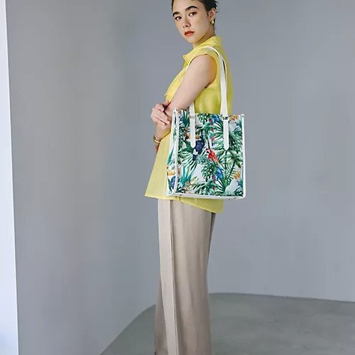 【トプカピ/TOPKAPI】の【TREASURE TOPKAPI】メッシュ ダブルプリント A4 トートバッグ 人気、トレンドファッション・服の通販 founy(ファニー) 　ファッション　Fashion　レディースファッション　WOMEN　バッグ　Bag　おすすめ　Recommend　ダブル　Double　ビーチ　Beach　フラワー　Flower　プリント　Print　メッシュ　Mesh　モダン　Modern　夏　Summer　other-3|ID: prp329100004464139 ipo3291000000031249687