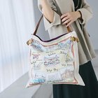 【トプカピ/TOPKAPI】の【TREASURE TOPKAPI】マイルドサテン スカーフ柄 トートバッグ スーベニアプリント ライトベージュ|ID: prp329100004464149 ipo3291000000031235183