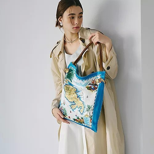 【トプカピ/TOPKAPI】の【TREASURE TOPKAPI】マイルドサテン スカーフ柄 トートバッグ 人気、トレンドファッション・服の通販 founy(ファニー) 　ファッション　Fashion　レディースファッション　WOMEN　バッグ　Bag　アクセサリー　Accessories　オレンジ　Orange　春　Spring　スカーフ　Scarf　モチーフ　Motif　S/S・春夏　Ss・Spring/Summer　日本製　Made In Japan　夏　Summer　other-3|ID: prp329100004464150 ipo3291000000031249730